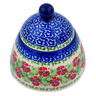 Polish Pottery Jar with Lid 4&quot; Midsummer Bloom