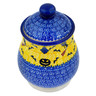 Polish Pottery Jar with Lid 8&quot; Halloween Evening