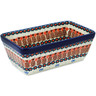Polish Pottery Loaf Pan 8&quot; Pineapple Paradise