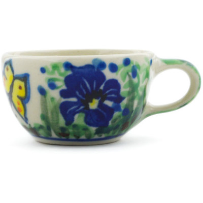 Polish Pottery Mini Cup 2&quot; Spring Garden UNIKAT