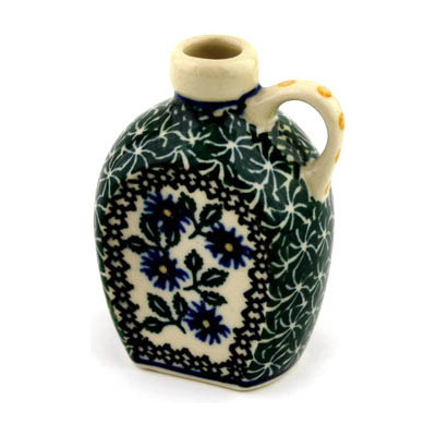 Polish Pottery Mini Jug 3&quot; Blue Chicory