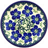 Polish Pottery Mini Plate, Coaster plate Blue Dogwood