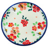 Polish Pottery Mini Plate, Coaster plate Pink Divinity UNIKAT