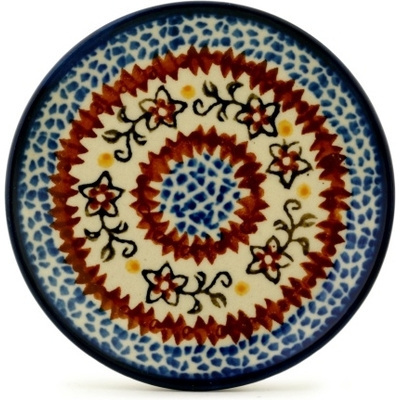 Polish Pottery Mini Plate, Coaster plate Southern Trail