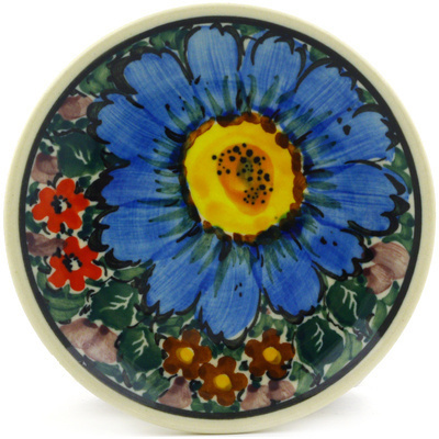Polish Pottery Mini Plate, Coaster plate Spring Awakenings UNIKAT