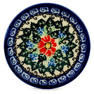 Polish Pottery Mini Plate, Coaster plate Spring Song UNIKAT