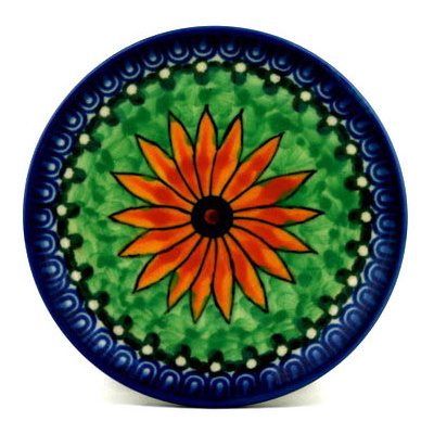 Polish Pottery Mini Plate, Coaster plate Summer Suzies UNIKAT