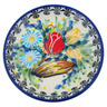 Polish Pottery Mini Plate, Coaster plate Tulip Splendor UNIKAT