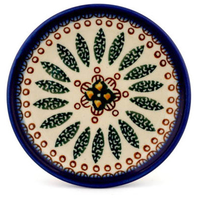 Polish Pottery Mini Plate, Coaster plate Tuscan Countryside