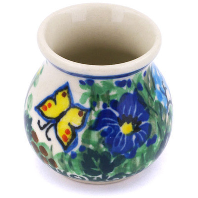 Polish Pottery Mini Vase 2&quot; Spring Garden UNIKAT