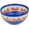 Polish Pottery Mixing bowl, serving bowl Fresh Vegetable Garden