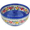 Polish Pottery Mixing bowl, serving bowl Hibiscus Haven