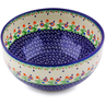 Polish Pottery Mixing bowl, serving bowl Spring Flowers
