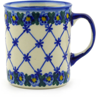 Polish Pottery Mug 10 oz Spring Lattice