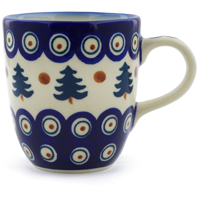 Polish Pottery Mug 11 oz Autumn Evergreen