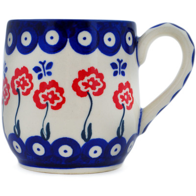 Polish Pottery Mug 11 oz Blue Eye Spring
