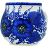 Polish Pottery Mug 12 oz Blue Poppy Dream