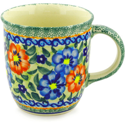 Polish Pottery Mug 12 oz Floral Delight UNIKAT
