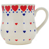 Polish Pottery Mug 12 oz From The Heart