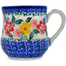 Polish Pottery Mug 13 oz Hibiscus Haven