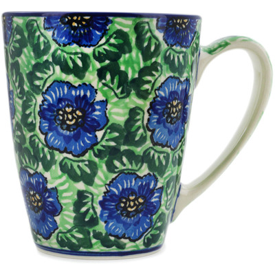 Polish Pottery Mug 22 oz Quilters Floral UNIKAT