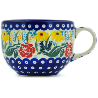 Polish Pottery Mug 23 oz Summer&#039;s Garden UNIKAT