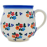 Polish Pottery Mug 8 oz Sweet Clusters UNIKAT