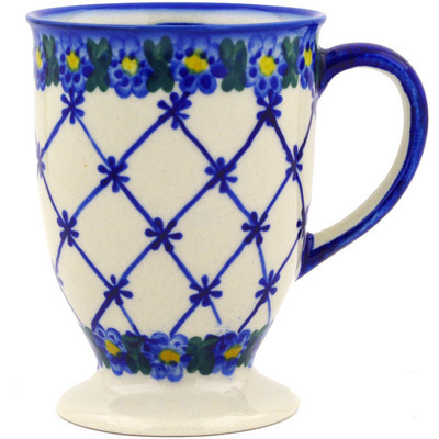 Polish Pottery Mug 9 oz Spring Lattice