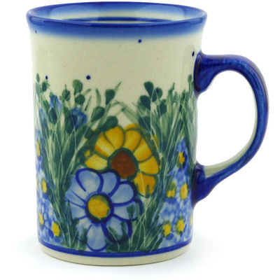Polish Pottery Mug 9 oz Wildflower Meadow