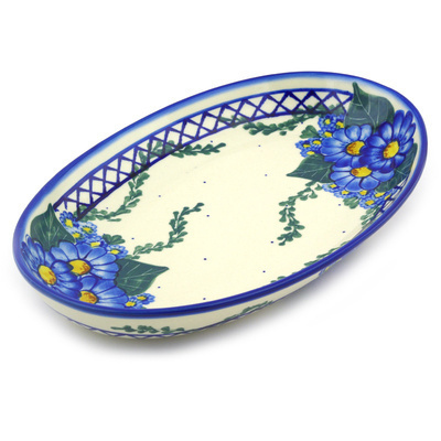 Polish Pottery Oval Platter 14&quot;