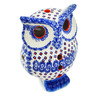 Polish Pottery Owl Figurine 8&quot; Abstract