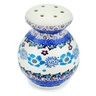 Polish Pottery Parmesan Shaker 4&quot; Blooming Blues