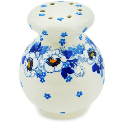 Polish Pottery Parmesan Shaker 4&quot; Blue Spring