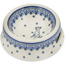 Polish Pottery Pet Bowl 7&quot; Dalmatian Delight
