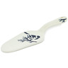 Polish Pottery Pie and Cake Server 7&quot; Birds At Night