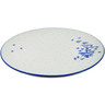 Polish Pottery Pizza Plate 13&quot; Floral Wind