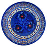 Polish Pottery Plate 10&quot; Blue Heaven UNIKAT