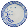Polish Pottery Plate 10&quot; Blue Spring Swallow
