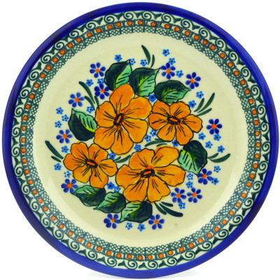 Polish Pottery Plate 10&quot; UNIKAT