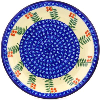 Polish Pottery Plate 11&quot; Red Berries