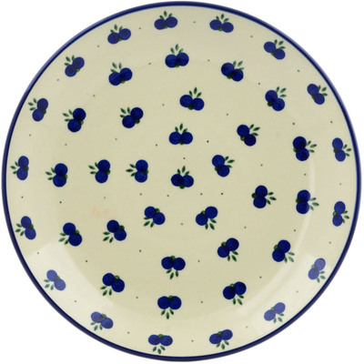 Polish Pottery Plate 11&quot; Wild Blueberry