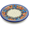 Polish Pottery Plate 14&quot; Bold Poppies