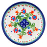 Polish Pottery Plate 4&quot; Spring Flowers