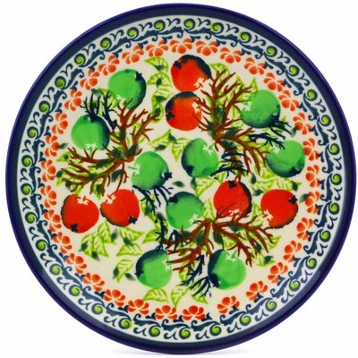 Polish Pottery Plate 6&quot; Apple Orchard