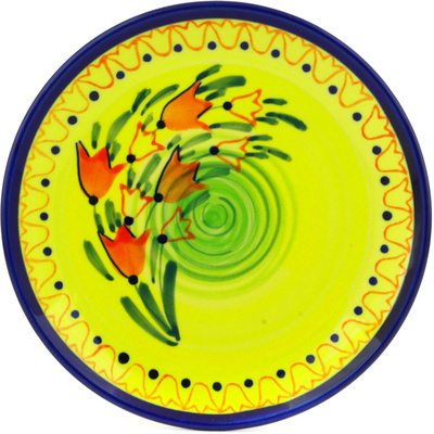 Polish Pottery Plate 6&quot; Sunny Side Up