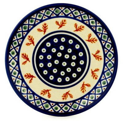 Polish Pottery Plate 7&quot; Autumn Wheat