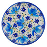 Polish Pottery Plate 7&quot; Azure Field UNIKAT