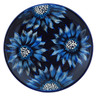 Polish Pottery Plate 7&quot; Floral Shadows