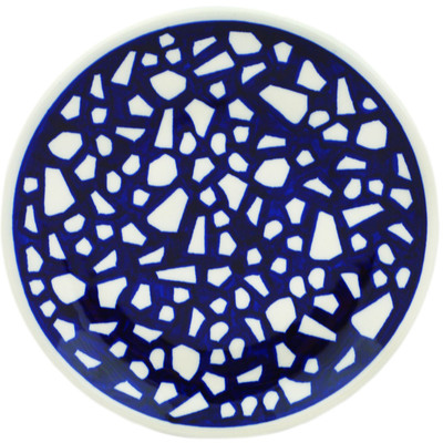 Polish Pottery Plate 7&quot; Simple Mosaic