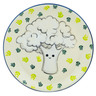 Polish Pottery Plate 7&quot; Smiles And Cauliflower